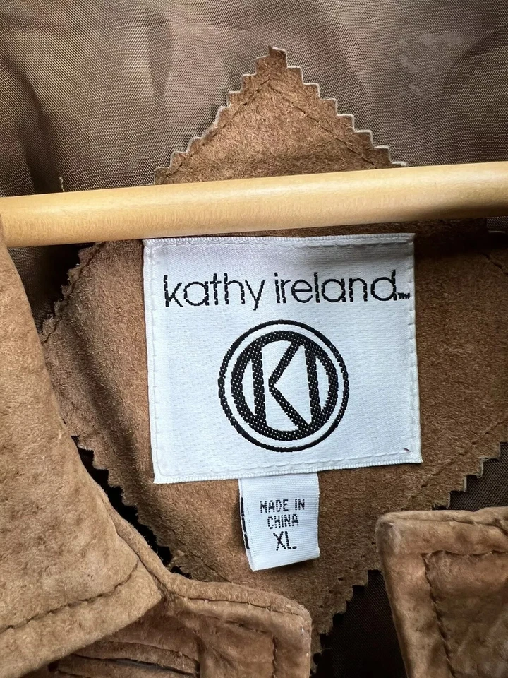 Kathy Ireland Leather Brown Jacket Size XL  - Image 3 of 4