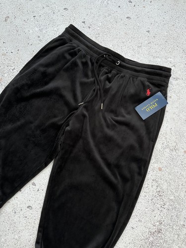 Polo Ralph Lauren Velure Pants Joggers Men Black M - Picture 4 of 12