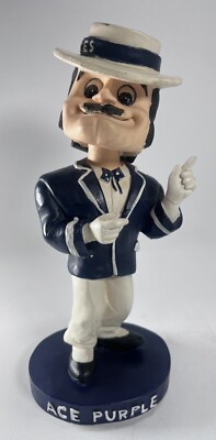 Vintage Ace Purple Bobble head Evansville Purple Aces Mascot Rare