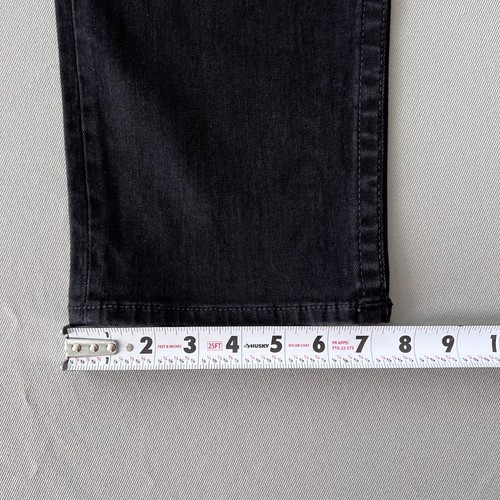 Pantalones de mezclilla True Religion Rocco para hombre talla 34 x 32 solapa relajados ajustados negros $149 NUEVO - Imagen 11 de 16