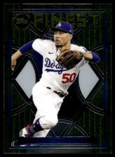 2022 Topps Finest Flashbacks Baseball Card Mookie Betts Los Angeles Dodgers #47