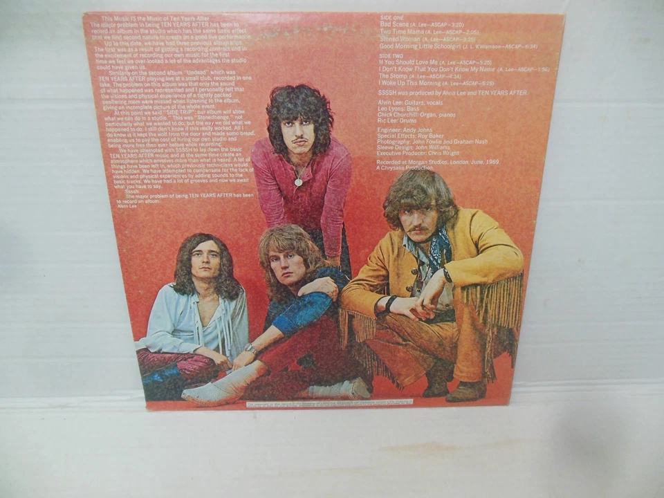 TEN YEARS AFTER excellent vinyl lp SSSSH - Image 4 of 4