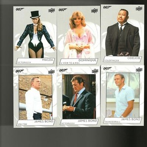 2019 UPPER DECK JAMES BOND COLLECTION - CARDS 1-100 YOU PICK FINISH YOUR SET