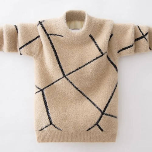Sweater for Boys Winter Pullover Boys Knitted Warm Kids Tops 6-12 Years Teenage - Picture 7 of 43
