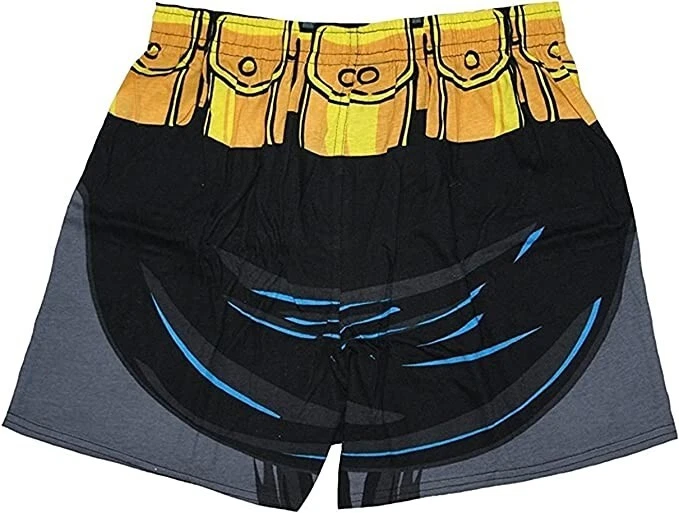 Boxers de punto Batman para hombre 2XL 44-46, negro/amarillo Foto 2 de 4