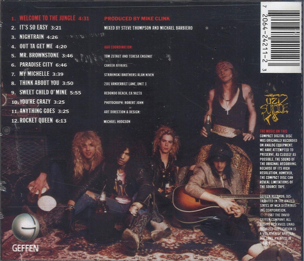 【新品未開封】GN’R Appetite for Destruction 国内盤 GUNS N' ROSES (ガンズ・アンド・ローゼズ) - Appetite For