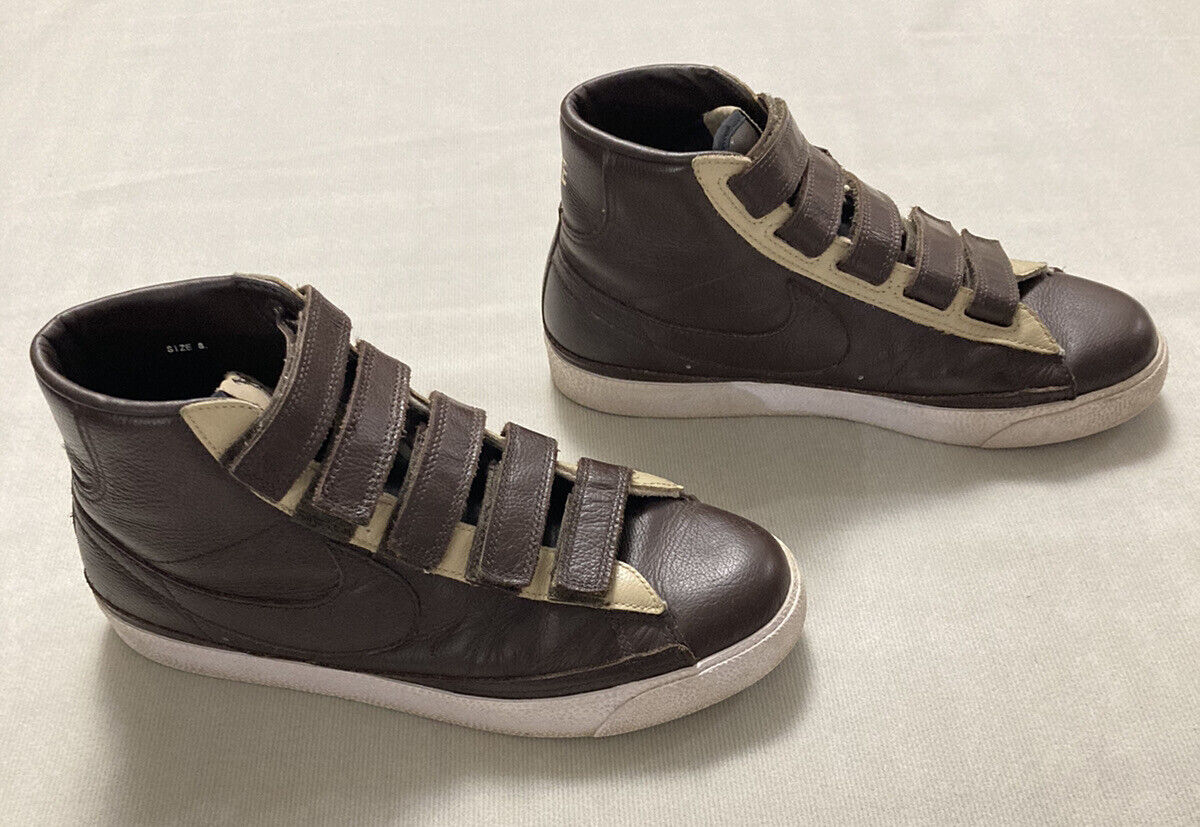 Nike Blazer High Sneakers Size 8 LE Leather With Straps Nike Blazer High Sneakers Size 8 LE Leather With Straps