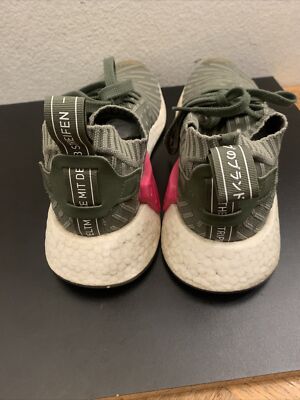 adidas gazelle silver green womens Adidas NMD R2 Primeknit Trace Khaki White