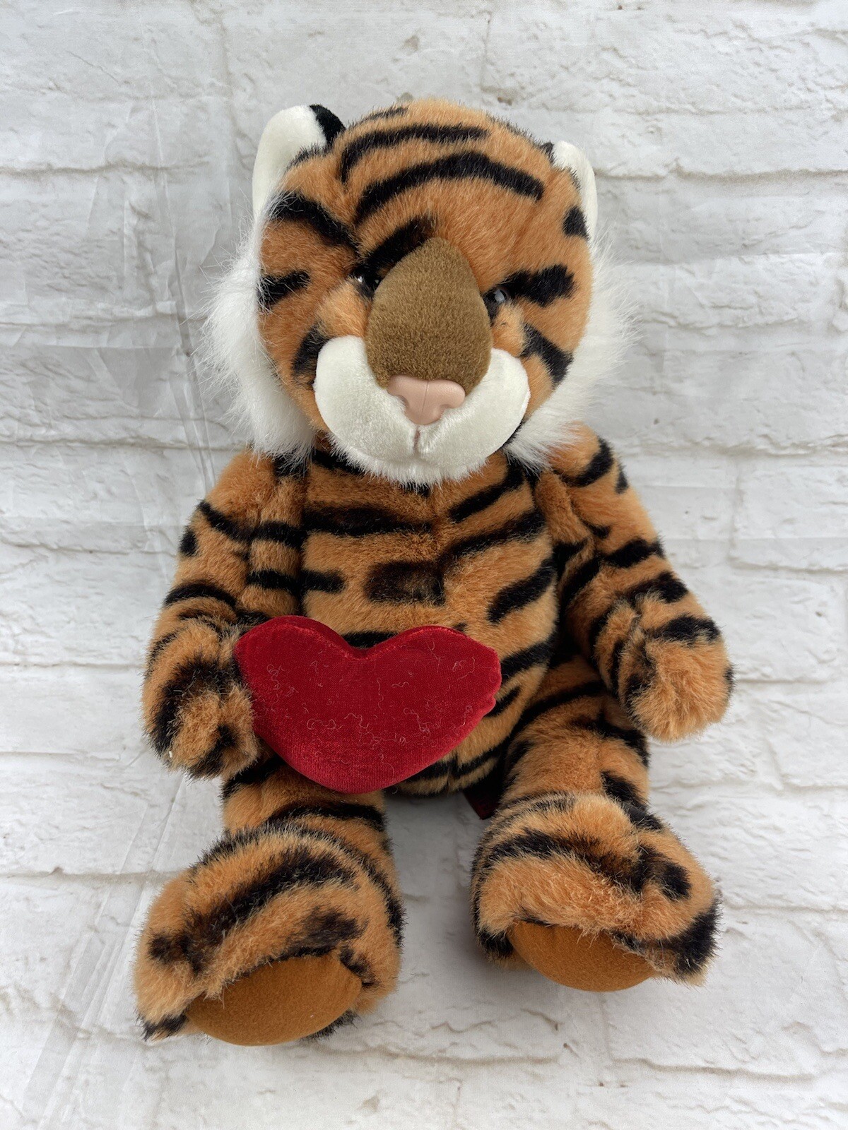 red tiger stuffed animal