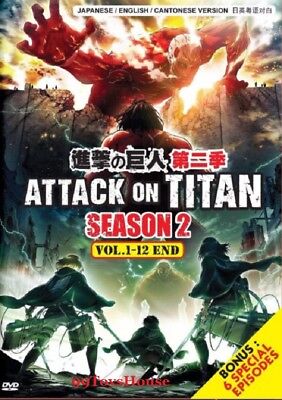 DVD ANIME ATTACK ON TITAN SEASON 1-4+ JUNIOR HIGH + 6 SPECIAL + 2 MOVIE ENG  DUB