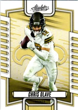 2023 Panini Absolute Football Chris Olave Base Card #72 New Orleans Saints    