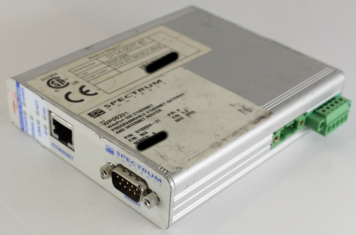 WebPort Spectrum Control WP05201 9100004-01 WebPort 500 Ethernet
