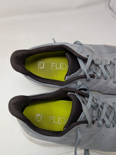 FootJoy Mens Size 9.5 M Flex Spikeless Gray Golf Lace Up Shoes 56142 FJ - Picture 6 of 7