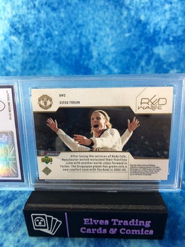 Diego Forlan Red Wave Oro 339/999 Hombre. Tarjeta graduada Utd #RW3 MGC 9 183827 - Imagen 3 de 4