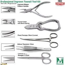 Professional Ingrown Toenail Tool Kit Toe Nail Clipper Set Pedicure Manicure CE