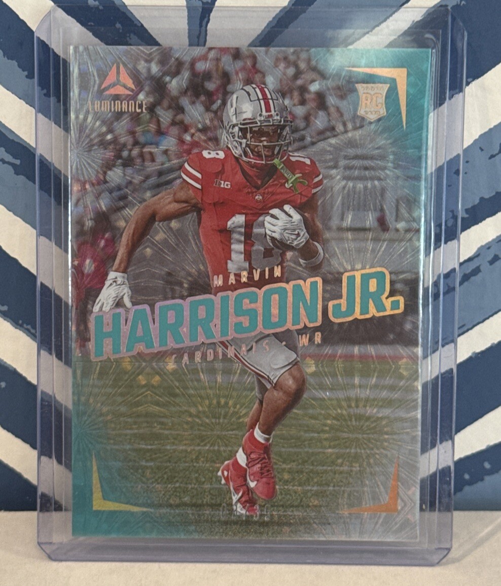 2024 Luminance Football Marvin Harrison Jr. RC #104 Teal 03/35