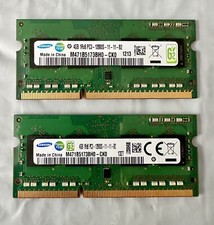 Lot Of 2 Samsung 4GB PC3-12800S Memory Laptop Ram M471B5173BH0-CK0