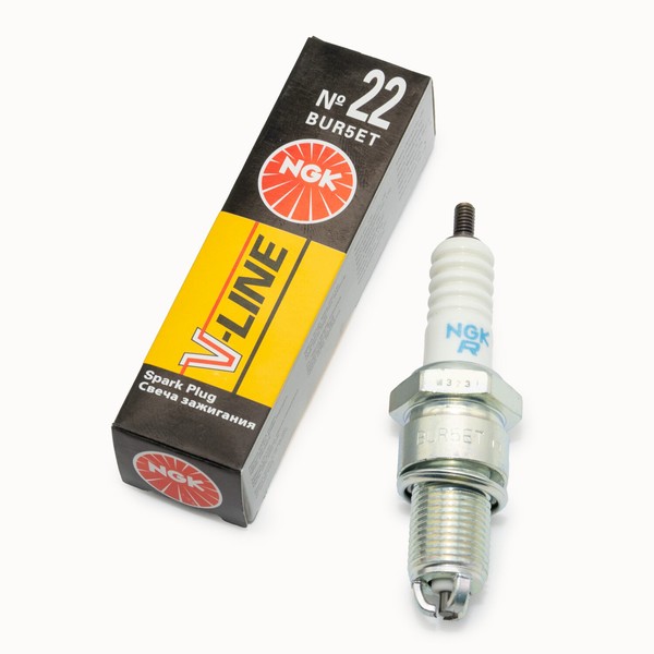 ZüNdkerzen Set NGK 2X BUR5ET V-Line EntstöRt 19Mm Langgewinde Ø 14Mm 2470 3377-image