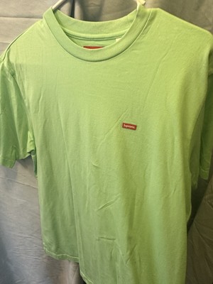 SUPREME SMALL BOX LOGO TEE LIGHT GREEN SIZE S SS shirt