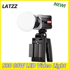 LATZZ S80 80W Outdoor Handheld LED Video COB Light 2800K-6800K Photography Light