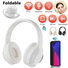 Wireless Bluetooth Headphones Noise Cancelling Stereo Headset Over Ear Earphones