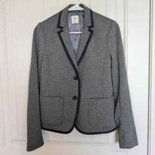 Gap Heather Gray The Academy Blazer Jacket Lined Sz 2