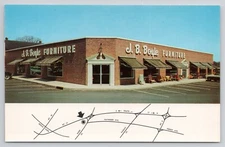 Postcard Maywood New Jersey JB Boyle Furniture Company Advertisement