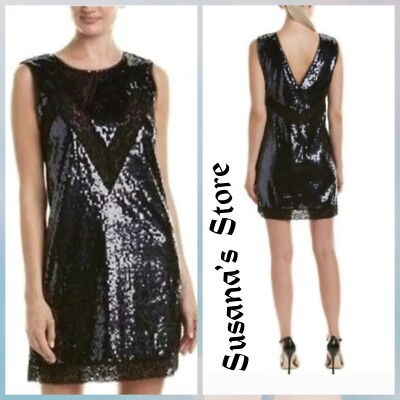 NWT BCBG MAXAZRIA SIZE S MELLY SEQUIN WITH LACE