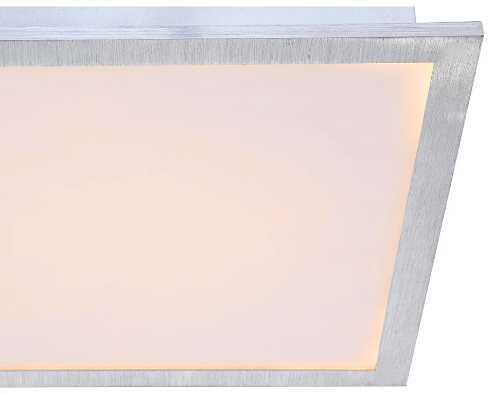 LED Soffitto Lampada Salotto Ess Camera Illuminazione Alluminio Argento da Letto - Immagine 4 di 4