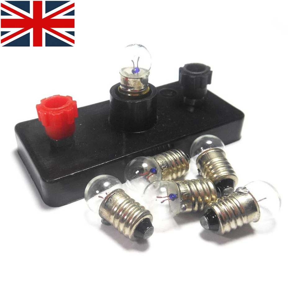 10Pcs E10 2.5V/0.3A Miniature Screw Base Light Bulb Lamp Flashlight Torch, - Image 2 of 4