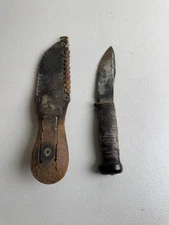 Vintage marble’s Gladstone Michigan USA hunting knife  4 inches blade As Is