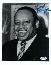 Lionel Hampton Signed Autographed 8x10 Photo Jazz Bandleader ACOA