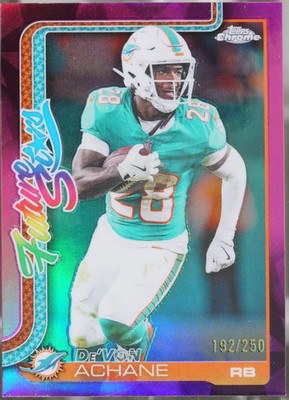 2025 Topps Chrome - Future Stars Pink Refractor #FS-12 De'Von Achane /250 NM