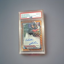 PSA 10 2024 Bowman Chrome Walker Jenkins #CPA-WJ Orange Wave Auto /25