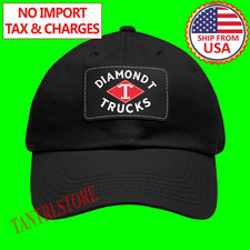 Diamond T Trucks Black Adjustable Dad Hat Cap Size Adult