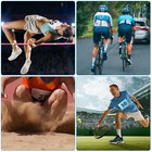 Running Bib Numbers 7x6 Inch, 1-300 Race Competitor Number, Multicolor