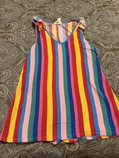 Fantastic Fawn L Boho Multicolor Stripe Tank Made in USA