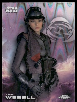 2025 Topps Chrome Star Wars #199 Zam Wesell RayWave Refractor