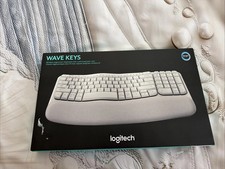 New In Box Ivory And Gray Logitech Wave Keys ...