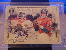 2025 Panini Impeccable John Elway Canvas Creations Autograph Broncos 06/25