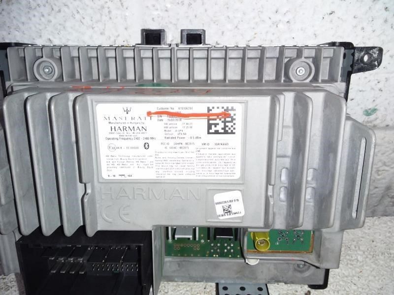 Maserati Levante 2018 Wiring harness P/N 670106294