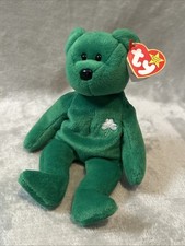 Ty Beanie Baby Erin the Irish Bear 1997 with Errors (Rare Collectable) 
