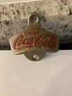 Vintage Cast Iron Coca Cola Store Wall Mount Bottle Opener