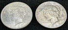 (2) 1923-P U.S. Peace Silver Dollar