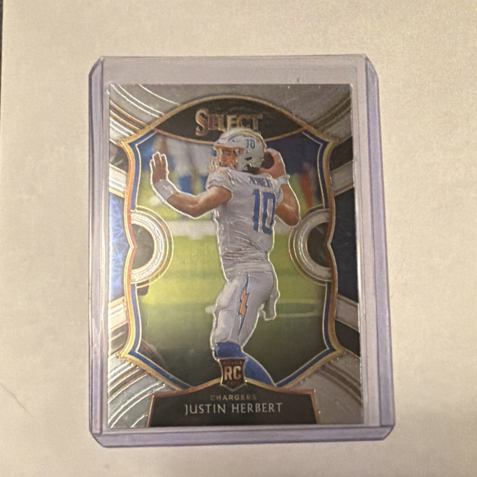 Panini 2020 Select Concourse Justin Herbert Rookie #44 Los Angeles Chargers