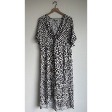 Show Me Your Mumu Get Twisted Maxi Dress XL Leopard Print Boho Beach Coverup