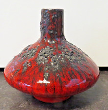 26709/ Vintage Otto Keramik Vase Ufo Fat Lava  Höhe ca. 13 cm