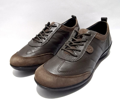 Hotter Shoes Size UK Brown Leather 'Prism' Walking Flats UK