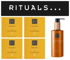 Image of Rituals of Mehr Hand & Body Lotion & Soap Bars (300ml & 100g)