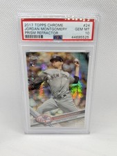 2017 Topps Chrome Baseball Jordan Montgomery Prism Refractor PSA 10 Yankees